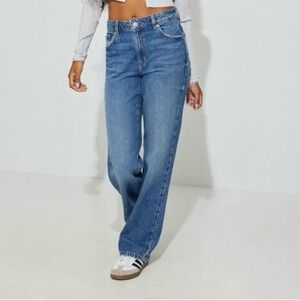 Garage Blue Straight Leg Women's Jeans